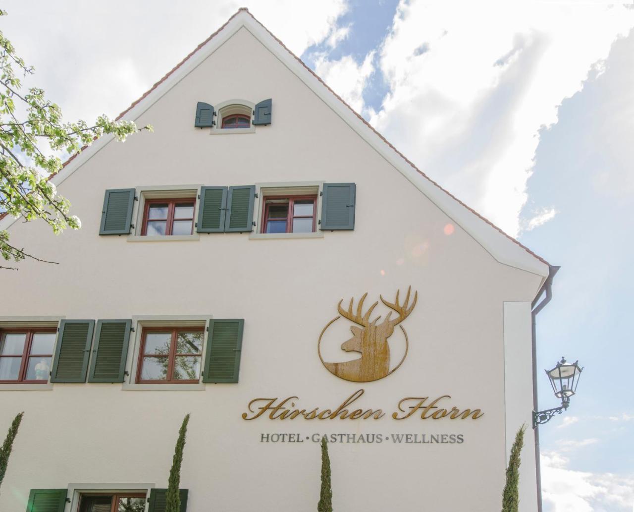 Historisches Gasthaus Hotel Hirschen Horn Гайнхофен Экстерьер фото